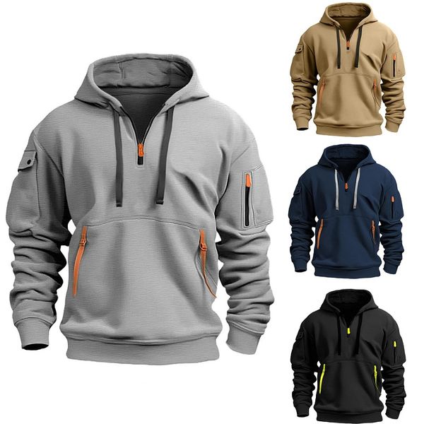 【S-5XL】Pánske mikiny s kapucňou na zips a viacvreckové mikiny