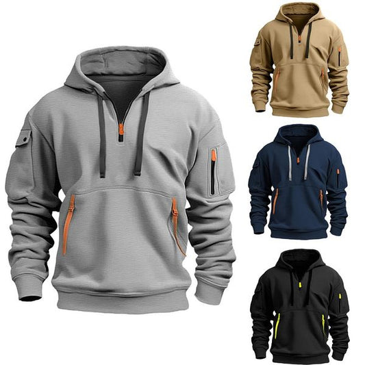 【S-5XL】Pánske mikiny s kapucňou na zips a viacvreckové mikiny