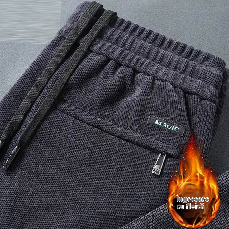 🔥🤩【M-5XL】Pánske jesenné a zimné manšestrové rovné voľné nohavice na voľný čas