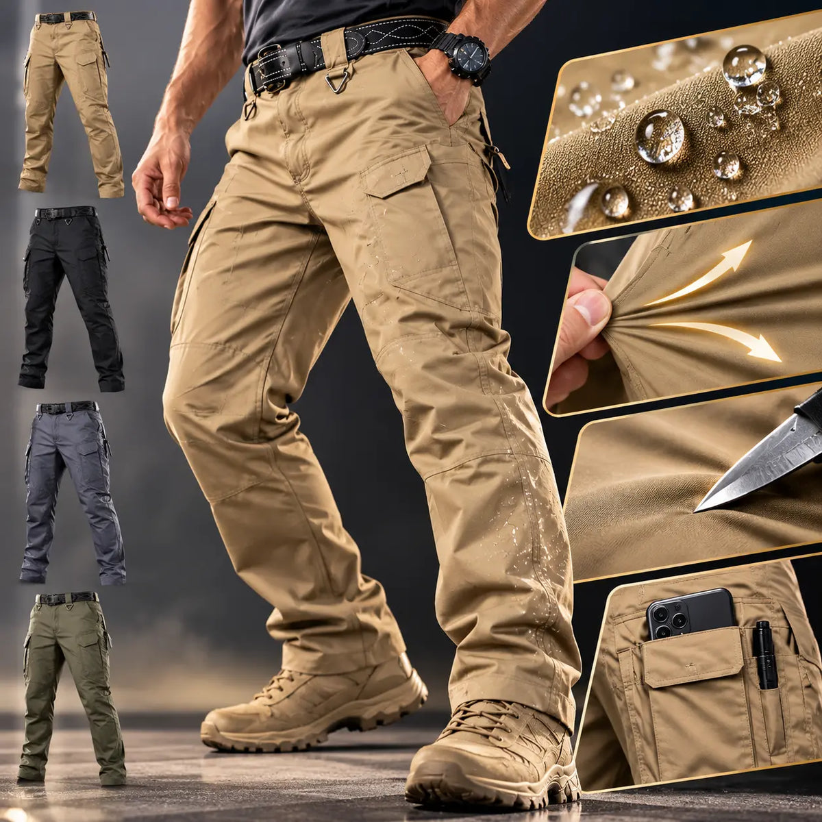 【S-5XL】Modernizované taktické nepromokavé vojenské kalhoty