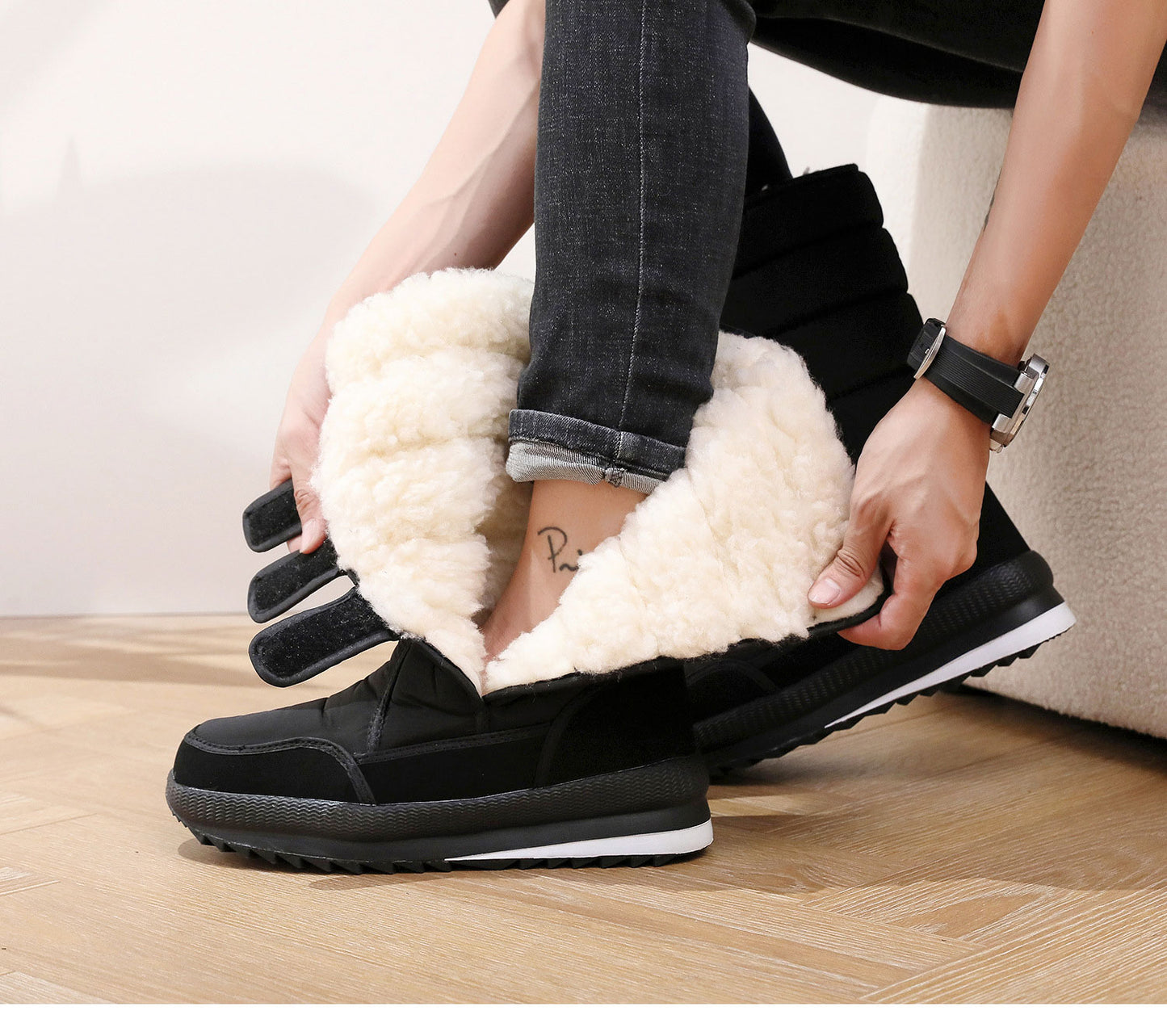 36- 47 Ocieplane zimowe buty śniegowe unisex | Ciepłe buty na zimno dla mężczyzn i kobiet