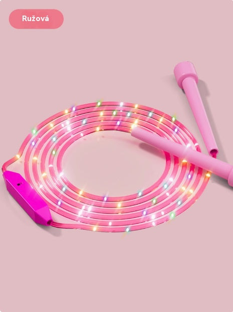 🏃【2 artículos】🌈 Cuerda para saltar con luz LED para niños