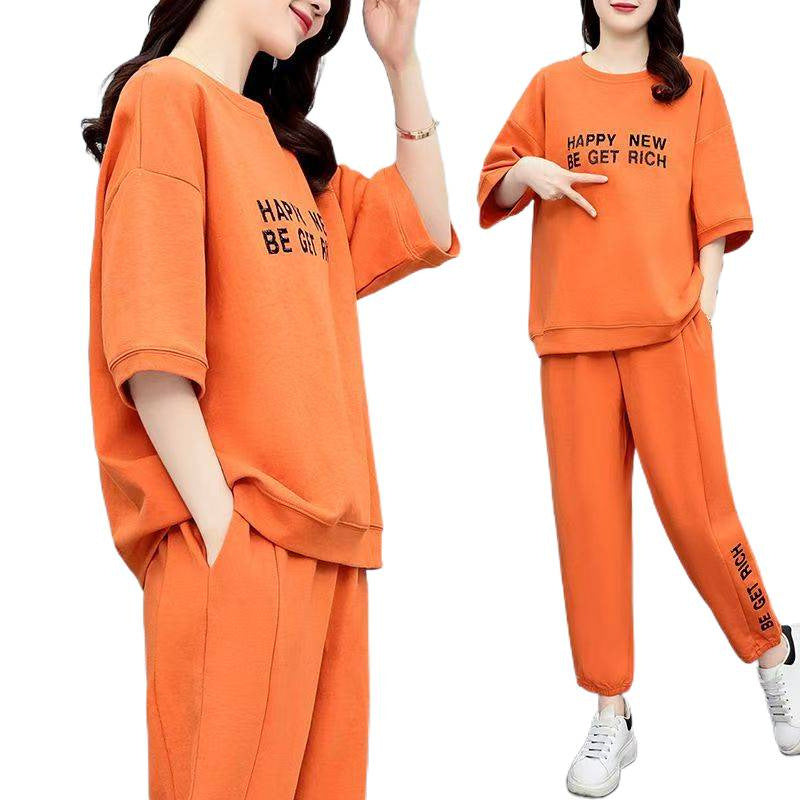 [M-4XL] Sportski set [Majica + Hlače] Udobna ženska odjeća 