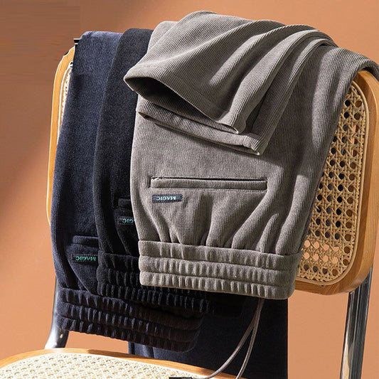 🔥✨【M-5XL】2025 Zimowe nowe modne spodnie z puchu gęsiego męskie luźne spodnie casualowe