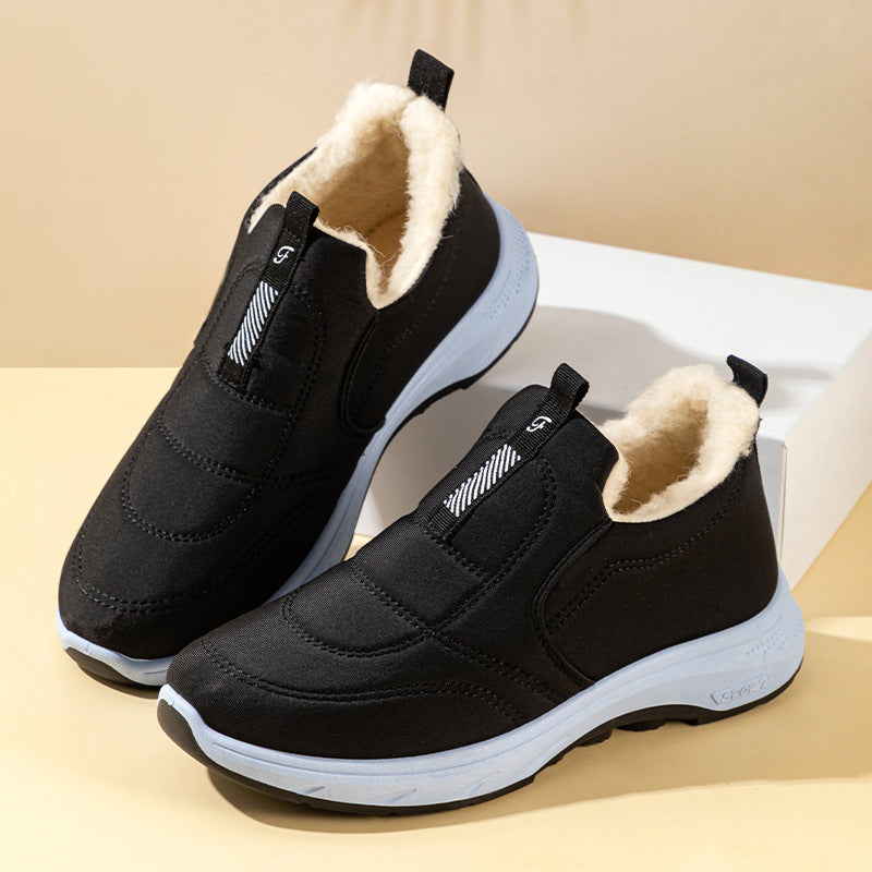 【35-41】Dámské teplé bavlněné nepromokavé zimní boty, vyrobené z teplé bavlny.