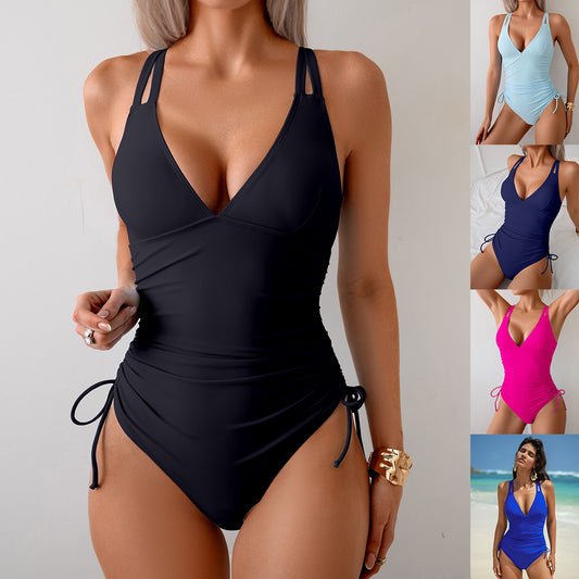S-2XL 🏖️👙Zeštíhlující dámské jednodílné plavky！Prvotřídní kousek k moři, k bazénu i na focení