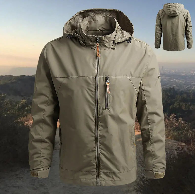 Velikosti M-5XL  🧥 Pánská outdoorová bunda s kapucí, volný střih, časově omezená nabídka