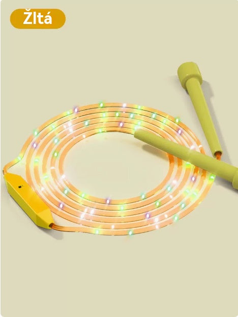 🏃【2 artículos】🌈 Cuerda para saltar con luz LED para niños