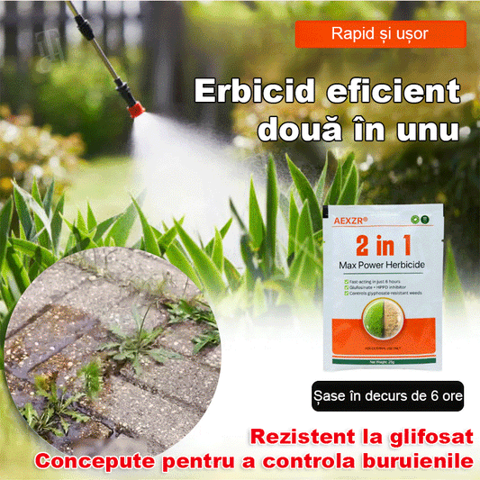【6 vrecúšok】💥Silný herbicíd 2 v 1💥 Určený na boj proti burinám odolným voči glyfosátu, účinkuje už do 6 hodín a súčasne narúša syntézu bielkovín a pigmentov v burinách!