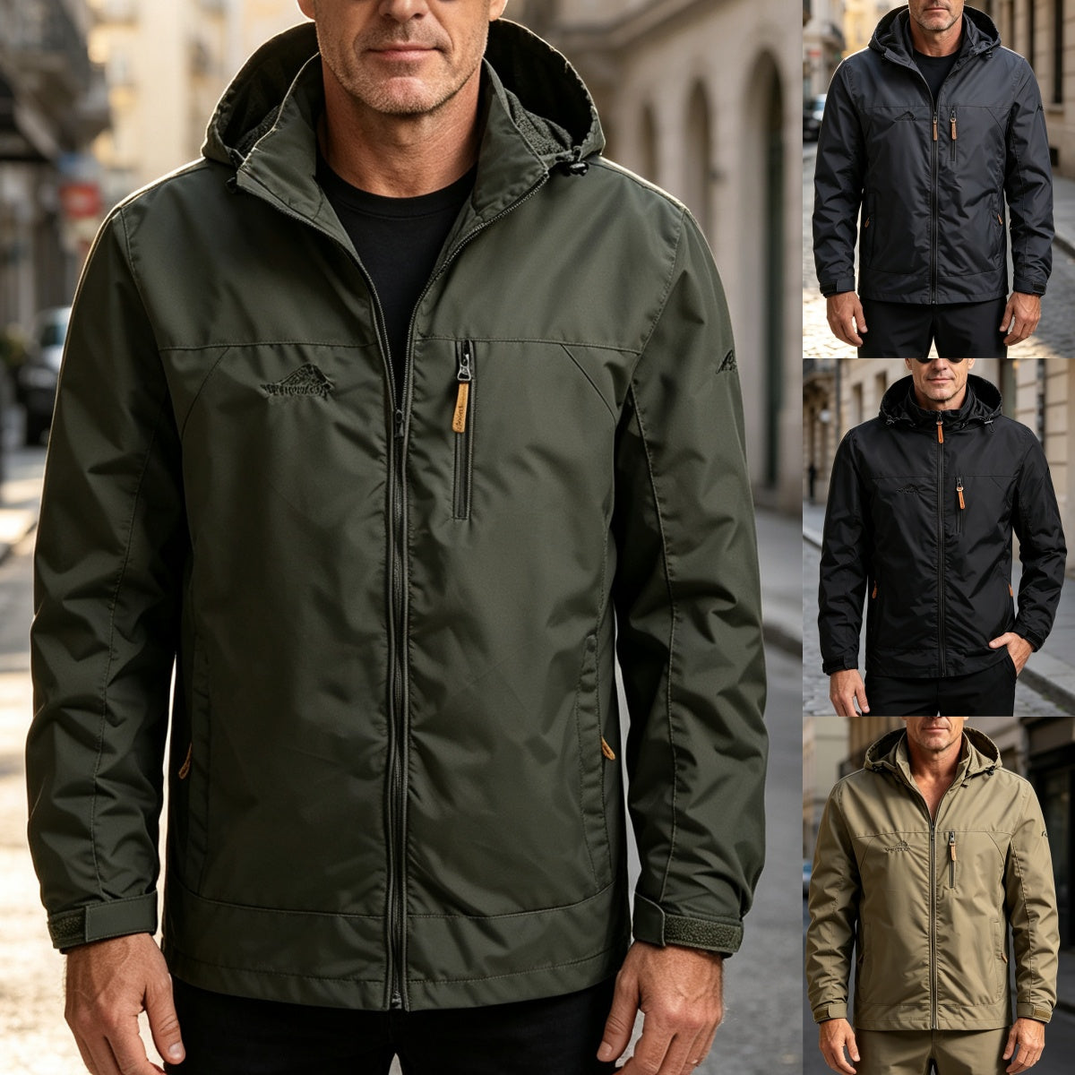 Velikosti M-5XL  🧥 Pánská outdoorová bunda s kapucí, volný střih, časově omezená nabídka