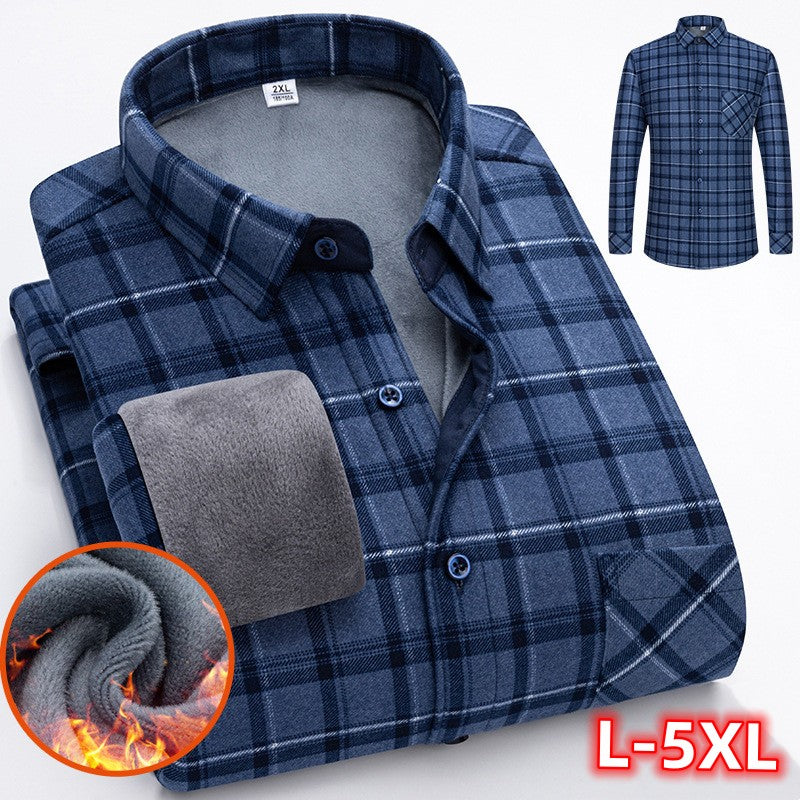 🔥👔【Veľkosti L-5XL】Teplá firemná blúza s dlhými rukávmi pre pôsmiorný a zimný obdobia