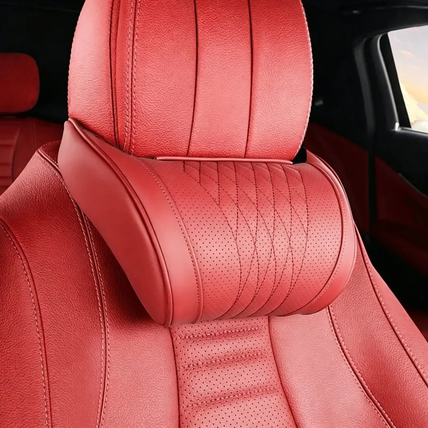 🛡️🚗 Ergonomický polštář do auta z paměťové pěny — Ulevuje od napětí v krku a ramenou; řiďte bez únavy! 💪😌