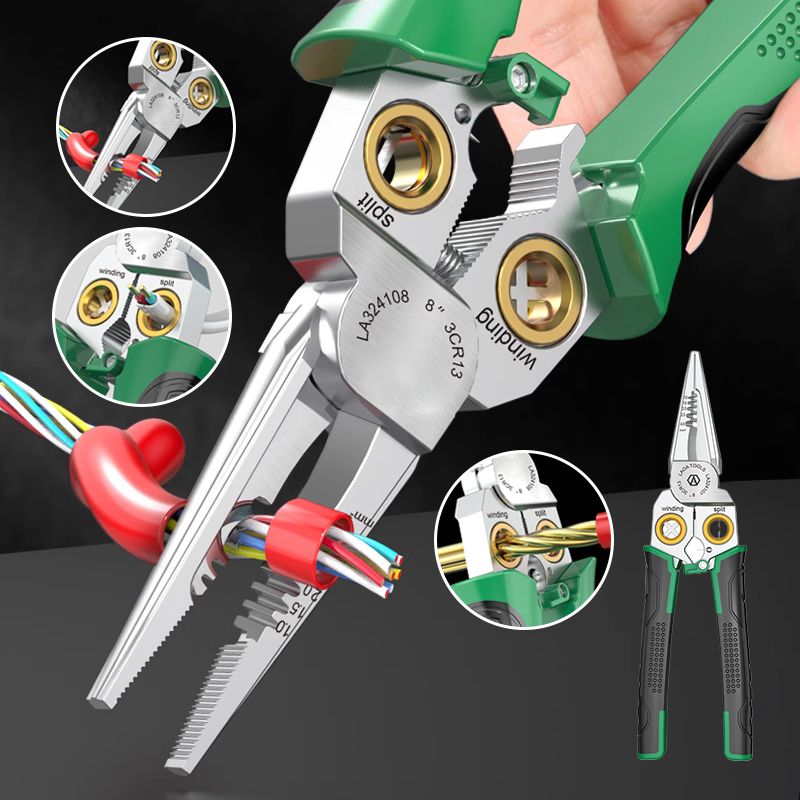 🔧🌟 Multifunkční kleště 7v1 - dobrý pomocník pro každého elektrikáře!
