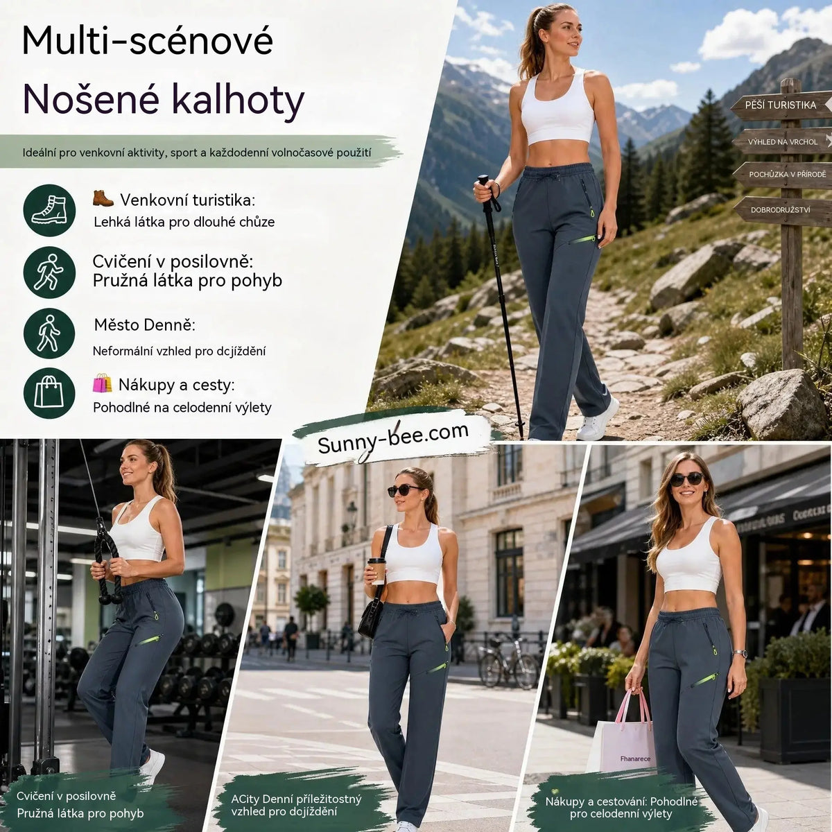 ⏳ Časově omezená nabídka 🔥 Dámské cargo kalhoty rovného střihu — Elastický pas; ideální do práce, na cesty i pro každodenní nošení 👖✨