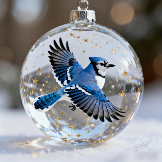 🎄🐦【Kupte 2 a získejte 2 zdarma】Série vánočních dekorací s křišťálovou koulí ptáků