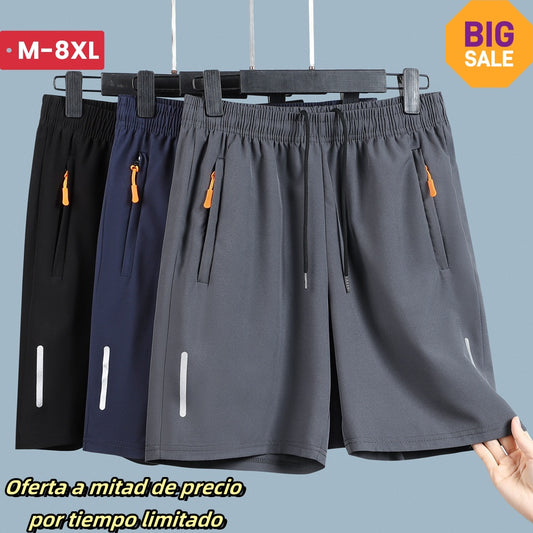 🎉Poslední den sleva 49% 😍【M-8XL】Letní pánské rychleschnoucí prodyšné strečové sportovní kraťasy, velmi lehký, rychleschnoucí materiál