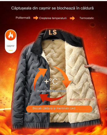 🔥🔥【M-5XL】Męska zimowa kurtka z aksamitu w dużym rozmiarze, odważna bawełna