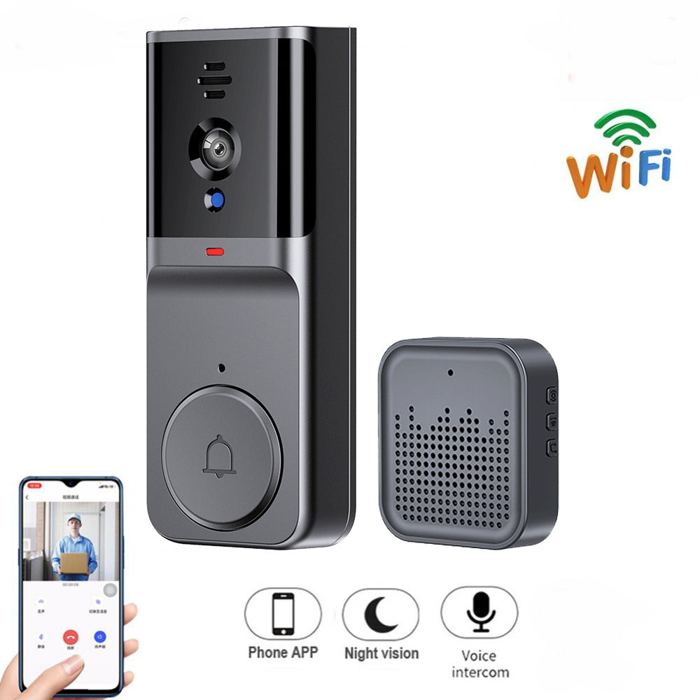 🔥Bezdrátová zvonková kamera: 1080P, úhel 170°, 4,3palcová obrazovka, venkovní vodotěsnost IPX65, noční vidění