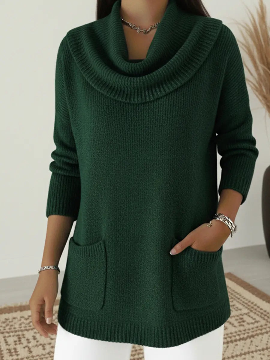 🔥👗【S-5XL】Módní pletený svetr v jednobarevném provedení