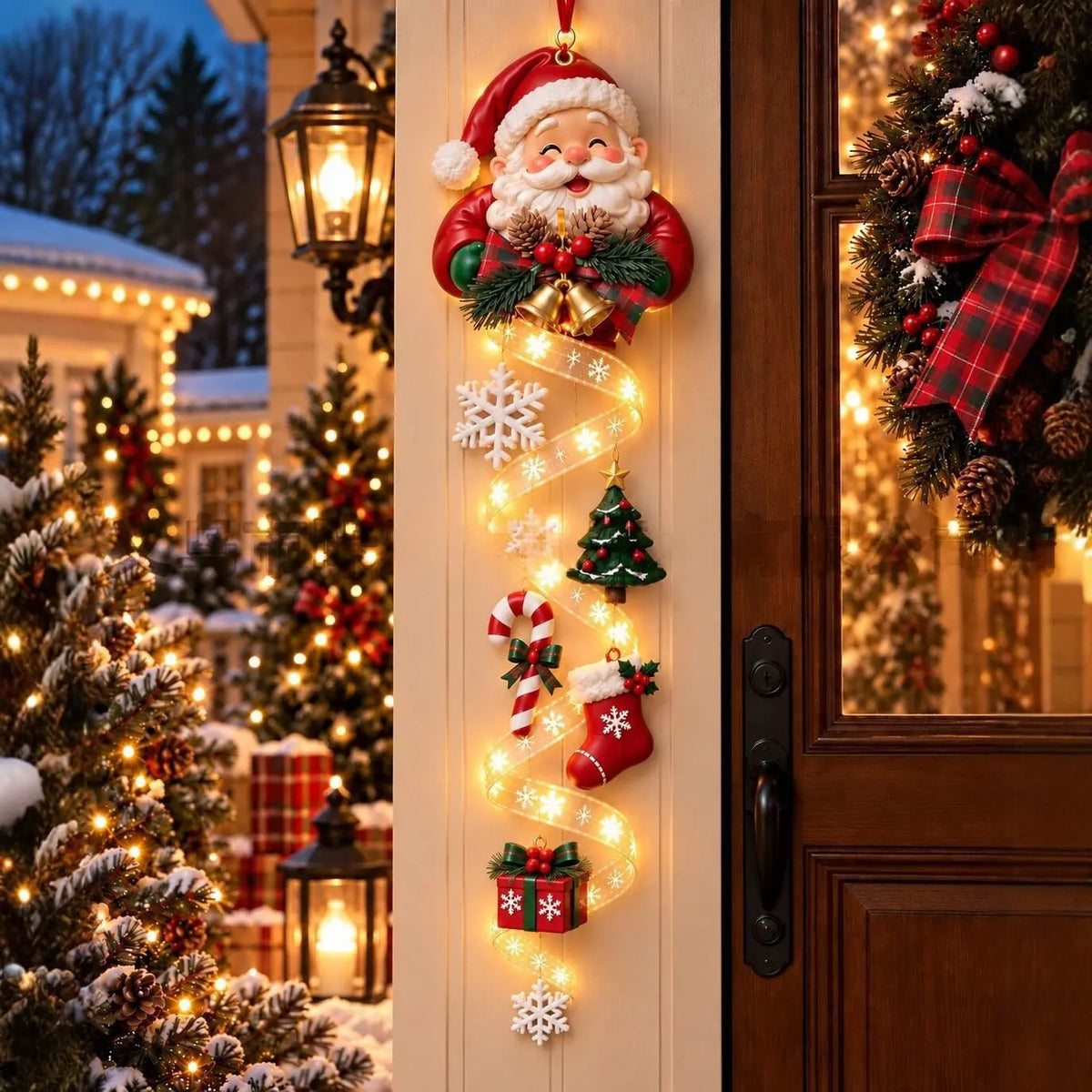 Vánoční ozdoby – sněhulák, Santa Claus, perníkový muž