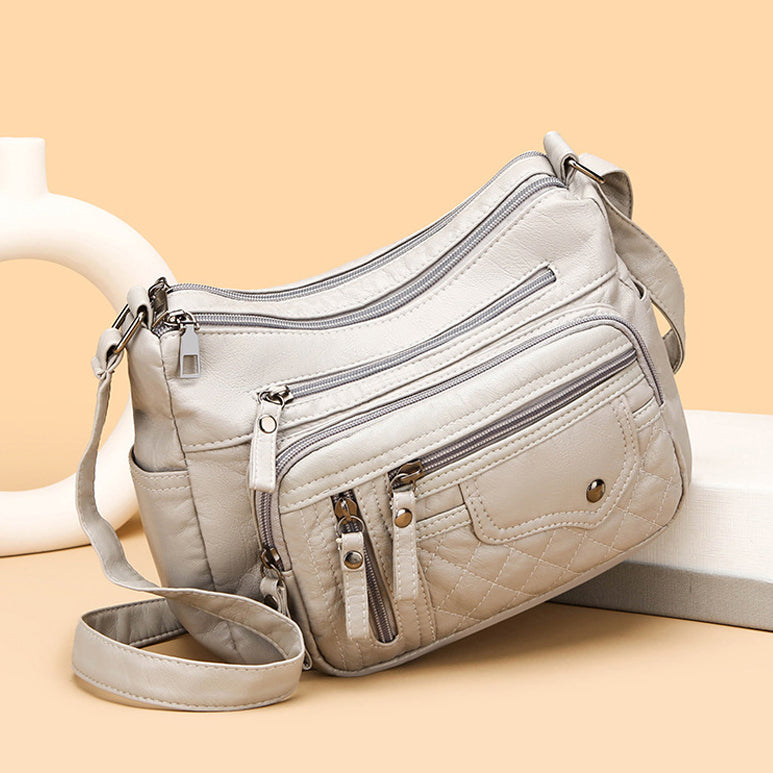 💥👜👜2026 Nová veľkokapacitná mäkká kožená taška cez rameno/prekrížené telo