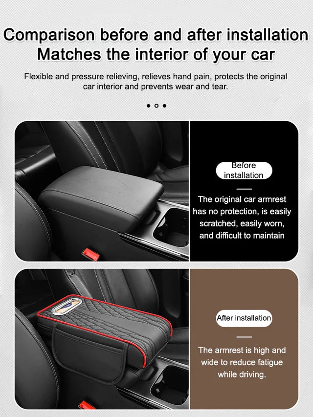 Tri u jednom multifunkcionalni kožni naslon za ruke 