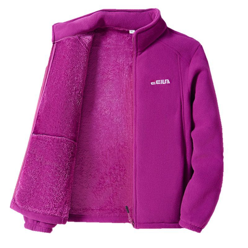 🔥【XL-5XL】🐏Dámska outdoorová bunda z hrubého fleecu na jeseň a zimu, vetruodolná a teplá, so stojačikom