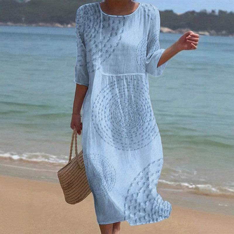 Doprava zdarma 👗【XS-4XL】Elegantní letní volnočasové šaty – prodyšné, pohodlné, univerzální a zeštíhlující.