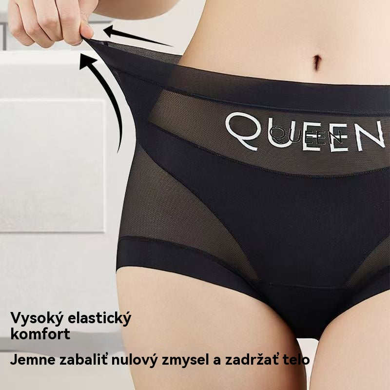 🔥🩲【6 dielna sada】Dámska spodná bielizeň s vysokým pásom pre plus size postavy na kontrolu bruška