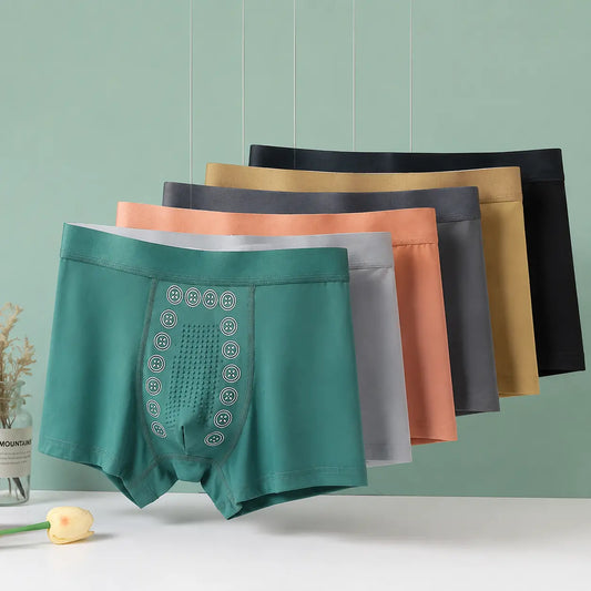 👍【L-3XL】🩲【Pánské prodyšné antibakteriální třídílné boxerky】