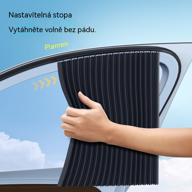 【Sada 4 kusů】660Kč, Auto závěsy s posuvnou kolejnicí | UV ochrana a tepelná izolace