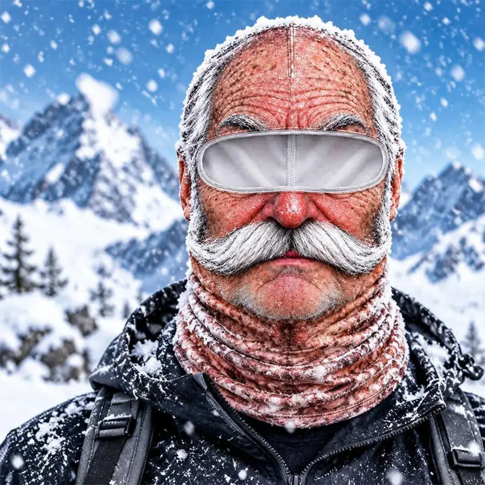 🔥1 kusy 540Kč😎3D zábavná a teplá obličejová maska pro zimní outdoorové sporty