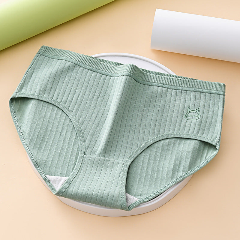 (7 ks)- Dámske jednoduché a pokročilé antibakteriálne spodné prádlo s vysokým pásom, vhodné pre ženy s hmotnosťou