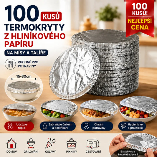 📢📢 SLEVA 50 %!⏰【100 kusů】 Izolační kryt z hliníkové fólie