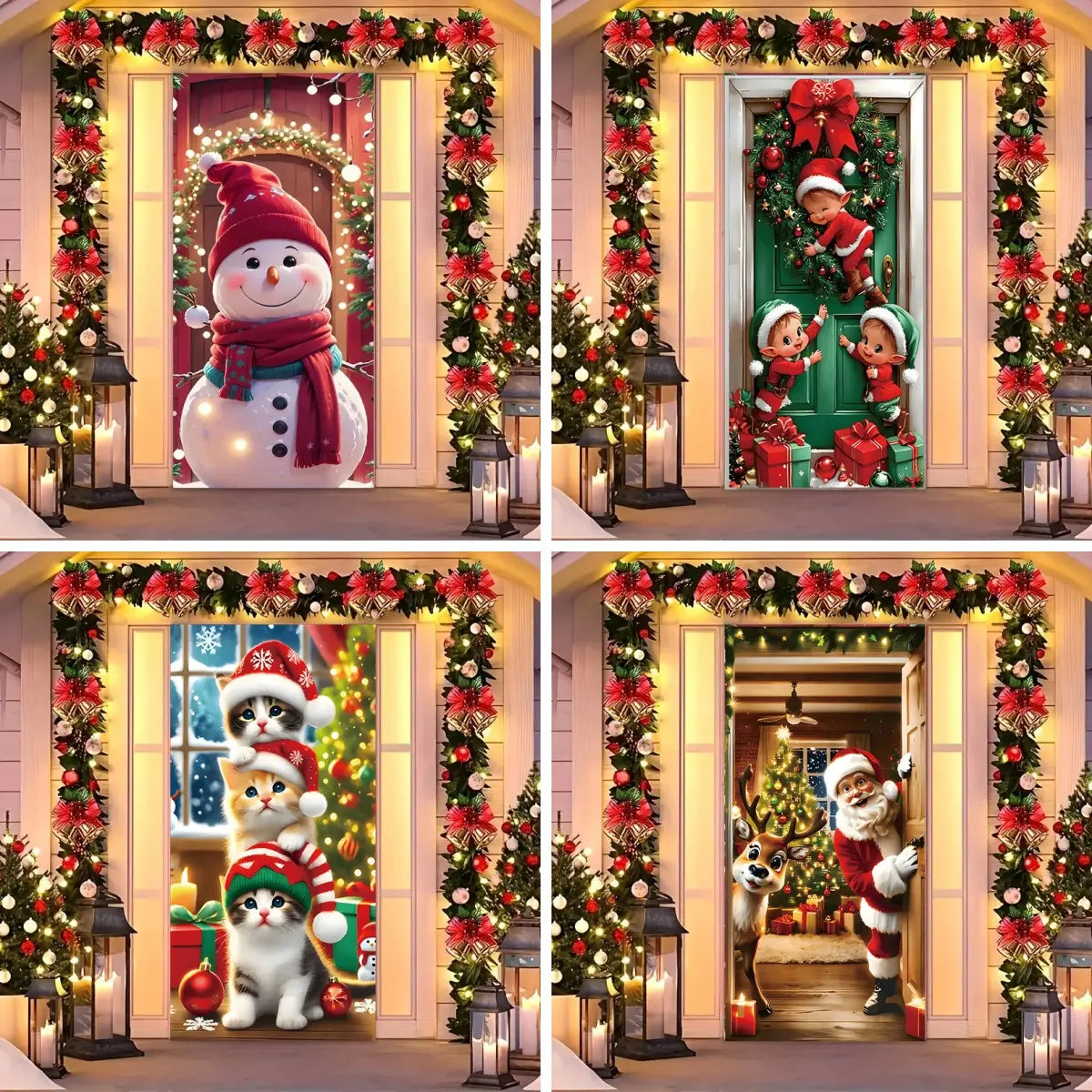 🎄 Vánoční nabídka pro rychlé: Poloviční cena 🎅 Jedinečná vánoční dekorace na dveře 🔥