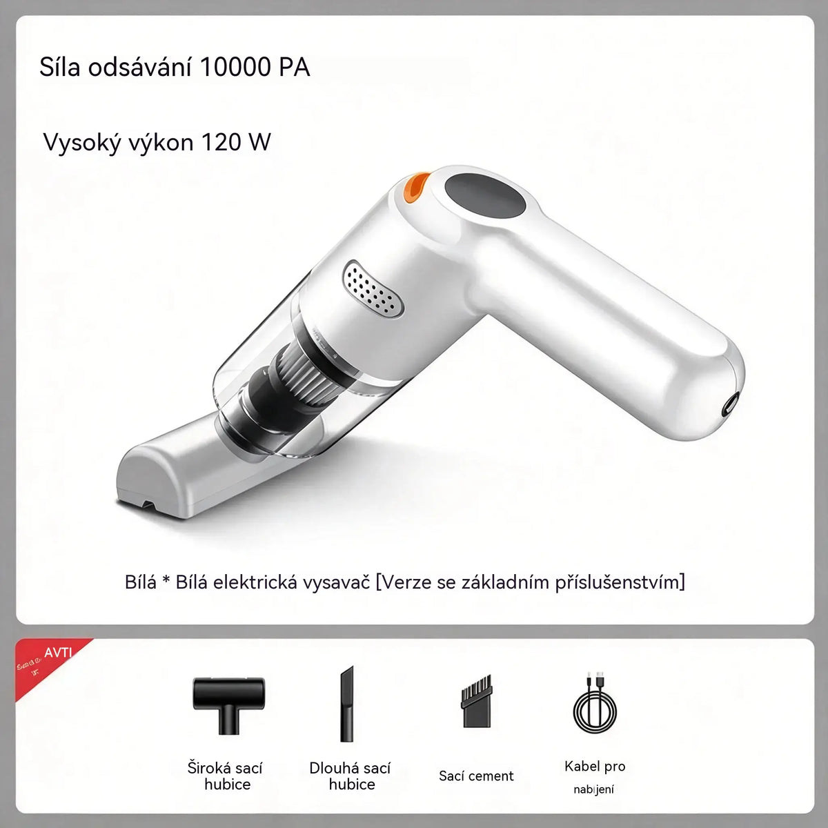 🚗✨ Výkonný akumulátorový vysavač do auta – Kompaktní, bez kabelů a výkonný