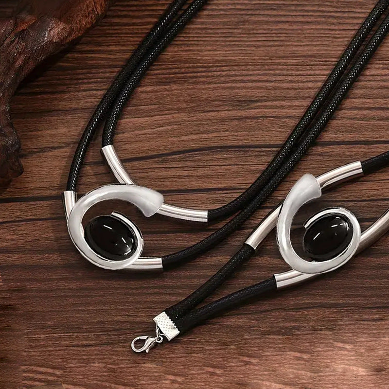 Sada náhrdelníka a náramku v bohémskom štýle