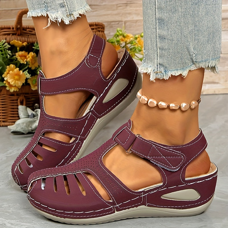 🔥【34-44】Sandalias de cuña casuales para mujer, transpirables y cómodas