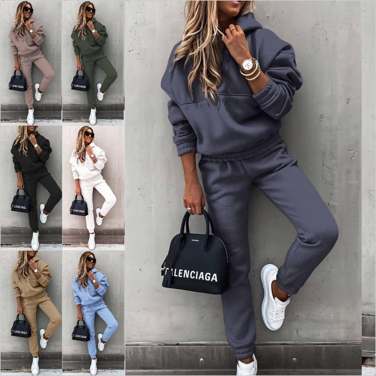 🍁🍂 Štýlová dvojdielna športová mikina s dlhým rukávom, ležérna, štýlová a pohodlná, ideálna pre každodenné nosenie vonku.