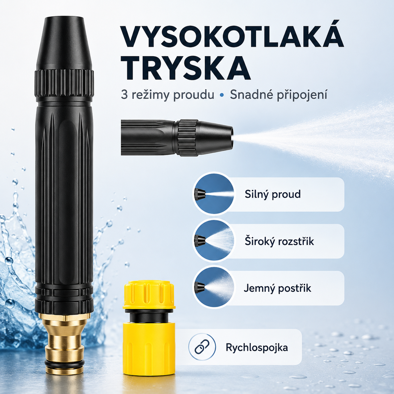 Poslední den se slevou 55% - Vysokotlaká stříkací pistole pro domácí použití