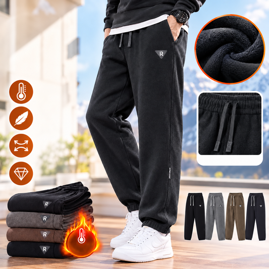 🔥🔥【M-5XL】Nowe, wysokiej jakości spodnie z czystej bawełny z podszewką z polaru, grube i wygodne, swobodne i uniwersalne