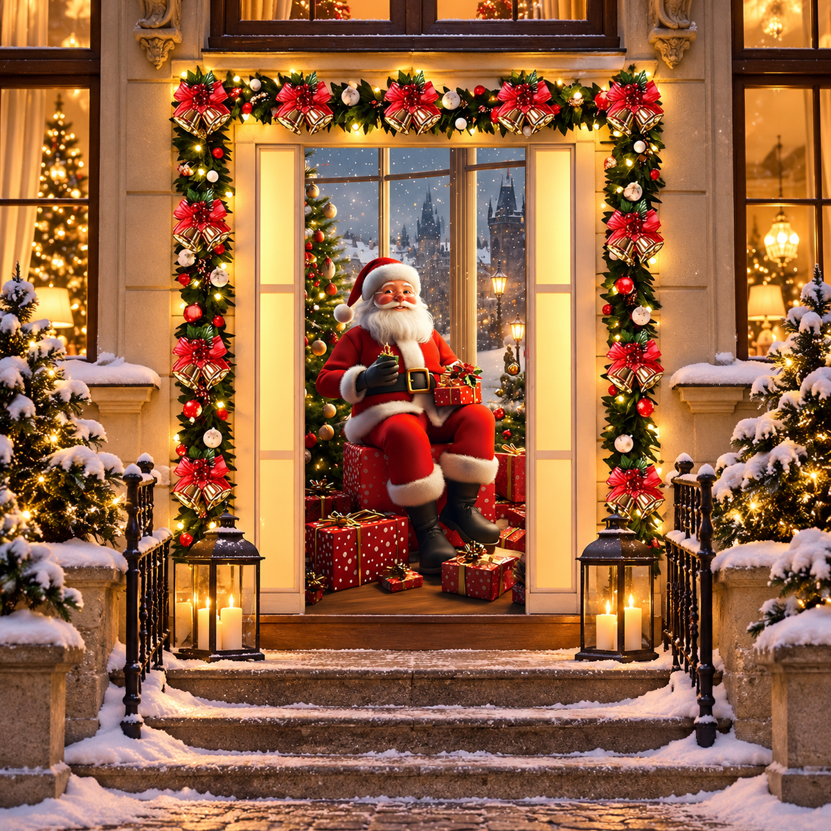 🎄 Vánoční nabídka pro rychlé: Poloviční cena 🎅 Jedinečná vánoční dekorace na dveře 🔥
