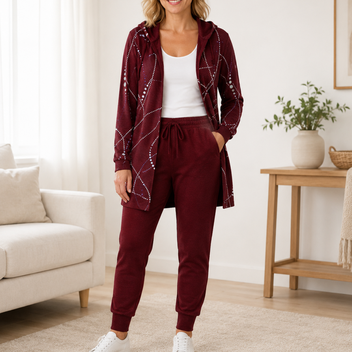 💃💖【S–3XL】 Dámská sportovní souprava pro volný čas - prodyšná, pohodlná a snadno kombinovatelná.