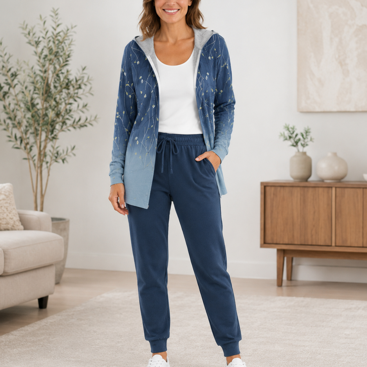 💃💖【S–3XL】 Dámská sportovní souprava pro volný čas - prodyšná, pohodlná a snadno kombinovatelná.