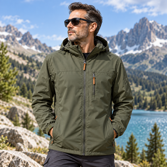 Velikosti M-5XL  🧥 Pánská outdoorová bunda s kapucí, volný střih, časově omezená nabídka