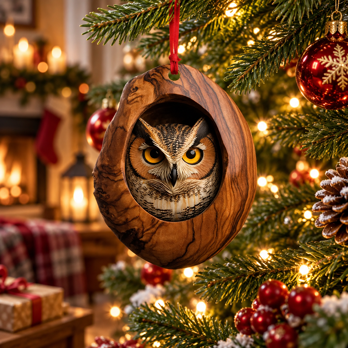 【10 kusů】🎄Vánoční ozdoby na stromeček se zvířátky, závěsné ozdoby na auto se zvířátky