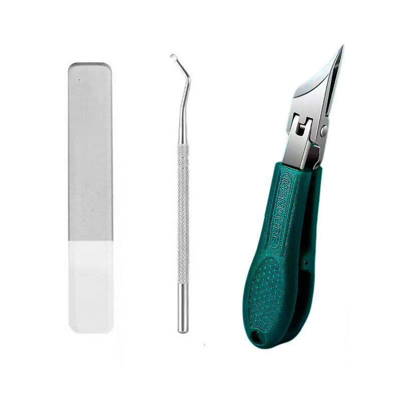🔥Kupte jeden, druhý dostanete zdarma🔥【Sada 3 kusů】✂️💅 Nové extra tenké zahnuté nůžky na nehty pro domácí manikúru
