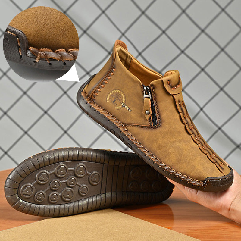 🥾Ova nova zimska muška čizme Martens (38-48) za zimu 2025. godine, s unutrašnjom podstavom od krzna i patentnim zatvaračem – tople, udobne i elegantne za zimske dane!