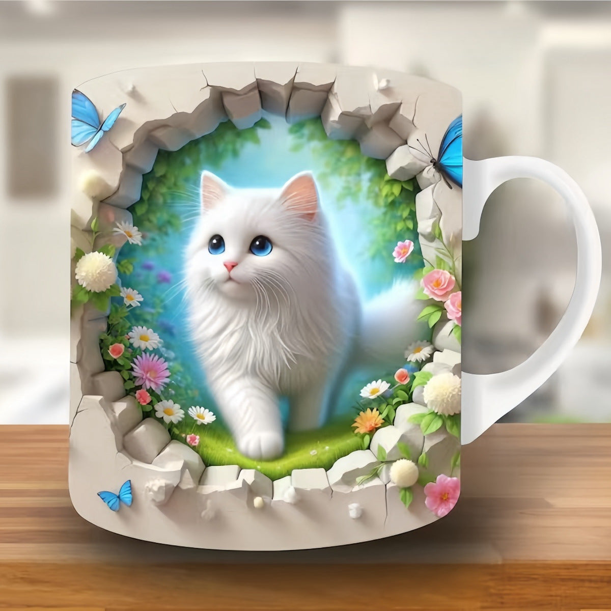 🎁 Kreatívny hrnček na kávu s mačkou, vynikajúci darček