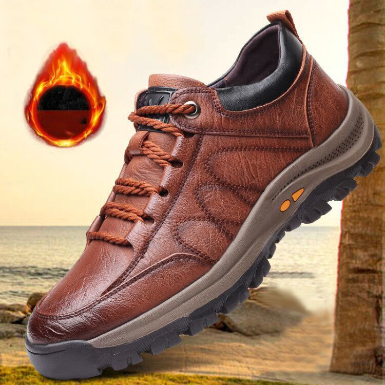 🔥👞 Nuevos zapatos de piel de hombre de moda para otoño, extremadamente cómodos.